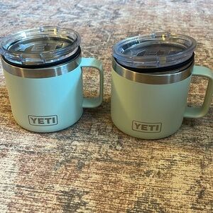 Yeti Rambler 14 oz. mugs with lids- set of 2